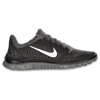 SAUCONY NIKE FREE 3.0 V4 DARK GREY/REFLECT SILVER/BLACK FOR MEN'S