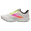 BROOKS LAUNCH 9 WHITE/PINK/NIGHTLIFE FOR WOMEN'S