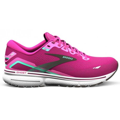 CHAUSSURES BROOKS GHOST 15 PINK/FESTIVAL FUCHSIA/BLACK POUR FEMMES