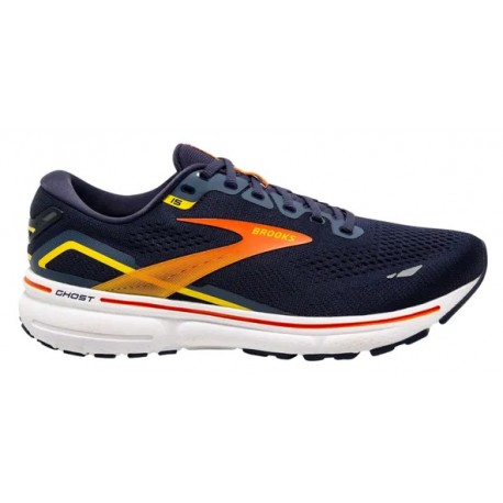 CHAUSSURES BROOKS GHOST 15 PEACOT/RED/YELLOW POUR HOMMES