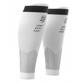 COMPRESSPORT R2 V2 WHITE/BLACK FOR MEN'S AND WOMEN'S