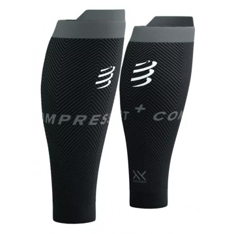 COMPRESSPORT R2 OXYGEN BLACK/STEEL GREY UNISEXE