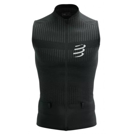 COMPRESSPORT TRAIL RUNNING POSTURAL TANK BLACK FOR MEN'S