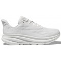 CHAUSSURES HOKA ONE ONE CLIFTON 9 VERSION LARGE WHITE/WHITE POUR FEMMES