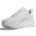 CHAUSSURES HOKA ONE ONE CLIFTON 9 VERSION LARGE WHITE/WHITE POUR FEMMES