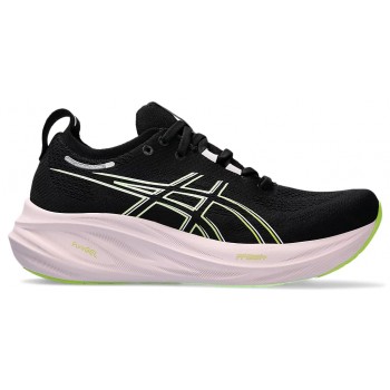 ASICS GEL NIMBUS 26 BLACK/NEON LIME FOR WOMEN'S