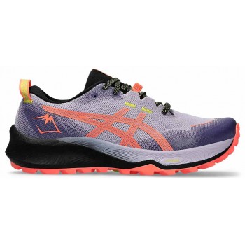 CHAUSSURES ASICS GEL TRABUCO 12 FADED ASH ROCK/SUN CORAL POUR FEMMES