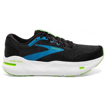 CHAUSSURES BROOKS GHOST MAX BLACK/ATOMIC BLUE/JASMINE POUR HOMMES