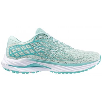 CHAUSSURES MIZUNO WAVE INSPIRE 20 EGGSHELL BLUE/WHITE/TURQUOISE POUR FEMMES