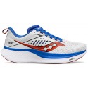 CHAUSSURES SAUCONY RIDE 17 WHITE/COBALT POUR HOMMES