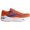 BROOKS GHOST MAX RED ORANGE/BLACK/SURF THE WEB FOR MEN'S