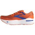 BROOKS GHOST MAX RED ORANGE/BLACK/SURF THE WEB FOR MEN'S