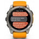 MONTRE GARMIN FENIX 8 51MM AMOLED SAPPHIRE TI/BARE/GRAPHITE/ORANGE UNISEXE