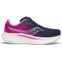 SAUCONY RIDE 18 NAVY/FUCHSIA FOR WOMEN'S