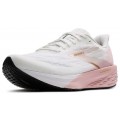 BROOKS LAUNCH 11 WHITE/GOLD/PINK FOR WOMEN'S
