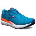 CHAUSSURES BROOKS GHOST 16 BONNIE BLUE/BLUE RIBBON/ORANGE POUR HOMMES