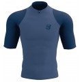 T-SHIRT COMPRESSPORT TRAIL RUNNING POSTURAL INDIGO/BLUES POUR HOMMES