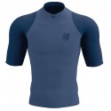 T-SHIRT COMPRESSPORT TRAIL RUNNING POSTURAL INDIGO/BLUES POUR HOMMES