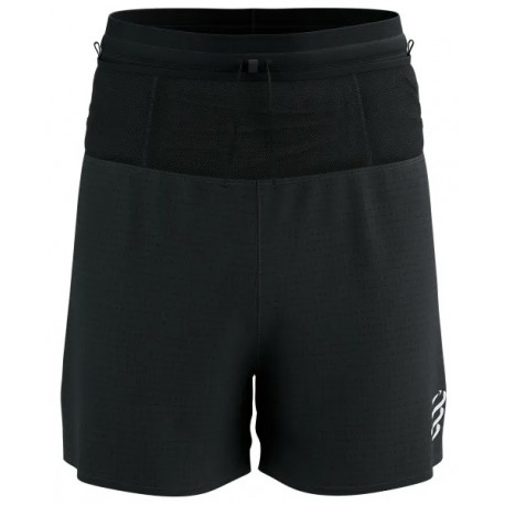 SHORT COMPRESSPORT TRAIL RACING OVERSHORT BLACK POUR HOMMES