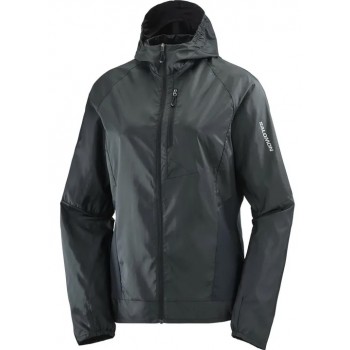 VESTE SALOMON BONATTI CROSS WIND DEEP BLACK POUR FEMMES