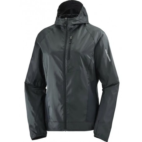 VESTE SALOMON BONATTI CROSS WIND DEEP BLACK POUR FEMMES