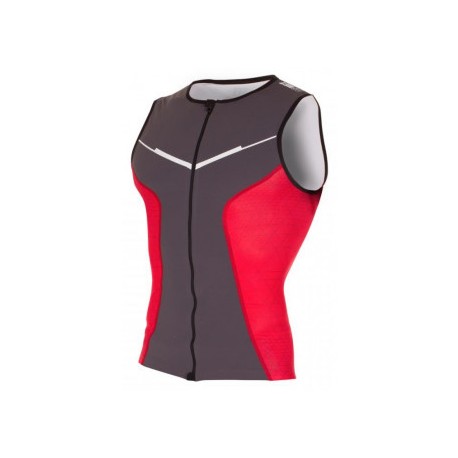 DEBARDEUR ZEROD RACER GREY/RED POUR HOMMES