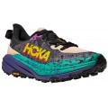 HOKA SPEEDGOAT 6 OATMEAL/MOUNTAIN IRIS FOR WOMEN'S