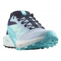 CHAUSSURES SALOMON SENSE RIDE 5 CASHMERE BLUE/CARBON/PEACOCK BLUE POUR FEMMES