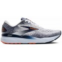 BROOKS GHOST 16 WHITE/PEACOT/ORANGE FOR MEN'S