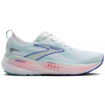 CHAUSSURES BROOKS GLYCERIN GTS 22 WHITE/LIMPET SHELL/AMPARO BLUE POUR FEMMES