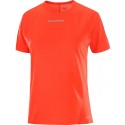 T-SHIRT SALOMON SLAB SPEED FIERY RED POUR FEMMES