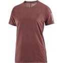 SALOMON AERO SS TEE RUM RAISIN FOR WOMEN'S