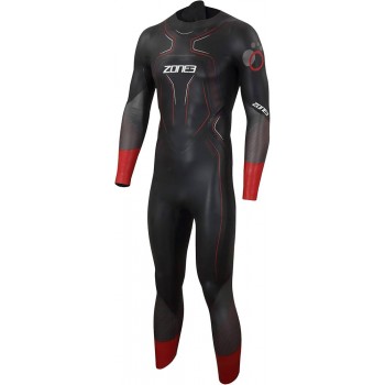 ZONE3 ASPIRE WETSUIT BLACK/RED FOR MEN'S