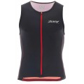 DEBARDEUR ZOOT SPORTS PERFORMANCE FZ BLACK/RED POUR HOMMES