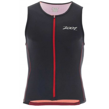 DEBARDEUR ZOOT SPORTS PERFORMANCE FZ BLACK/RED POUR HOMMES
