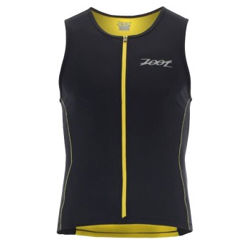 DEBARDEUR ZOOT SPORTS PERFORMANCE FZ BLACK/YELLOW POUR HOMMES