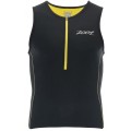 DEBARDEUR ZOOT SPORTS PERFORMANCE TRI GREY/YELLOW POUR HOMMES