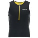 DEBARDEUR ZOOT SPORTS PERFORMANCE TRI GREY/YELLOW POUR HOMMES