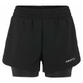 CRAFT ADV ESSENCE SHORT 2 IN 1 BLACK 2.0 FOR WOMEN'S