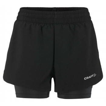 CRAFT ADV ESSENCE SHORT 2 IN 1 BLACK 2.0 FOR WOMEN'S