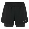 CRAFT ADV ESSENCE SHORT 2 IN 1 BLACK 2.0 FOR WOMEN'S