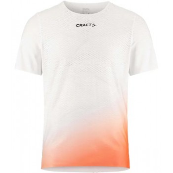 T-SHIRT CRAFT RACE DAY WHITE/MULTI POUR HOMMES