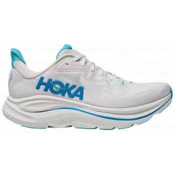 HOKA CLIFTON 10 WHITE/SKYWARD BLUE FOR MEN'S