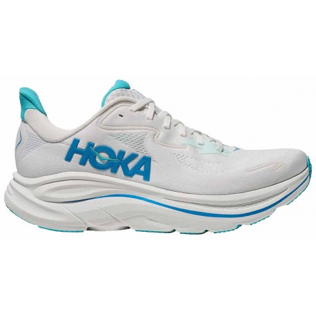 HOKA CLIFTON 10 WHITE/SKYWARD BLUE FOR MEN'S