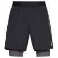 SHORT ASICS ROAD 2EN1 7 INCH BLACK/GRAPHITE GREY POUR HOMMES