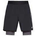 ASICS ROAD 2IN1 7 INCH BLACK/GRAPHITE GREY FOR MEN'S