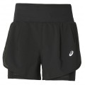 SHORT ASICS ROAD 2EN1 3.5 INCH BLACK POUR FEMMES