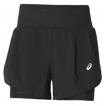 SHORT ASICS ROAD 2EN1 3.5 INCH BLACK POUR FEMMES
