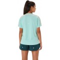 T-SHIRT ASICS ROAD LITE SHOW OASIS GREEN/MULTICOLOUR POUR FEMMES