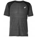 T-SHIRT ASICS ROAD SS TOP PERFORMANCE BLACK POUR HOMMES